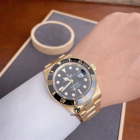 Đồng hồ Rolex Submariner Date: vàng kim 18 ct 